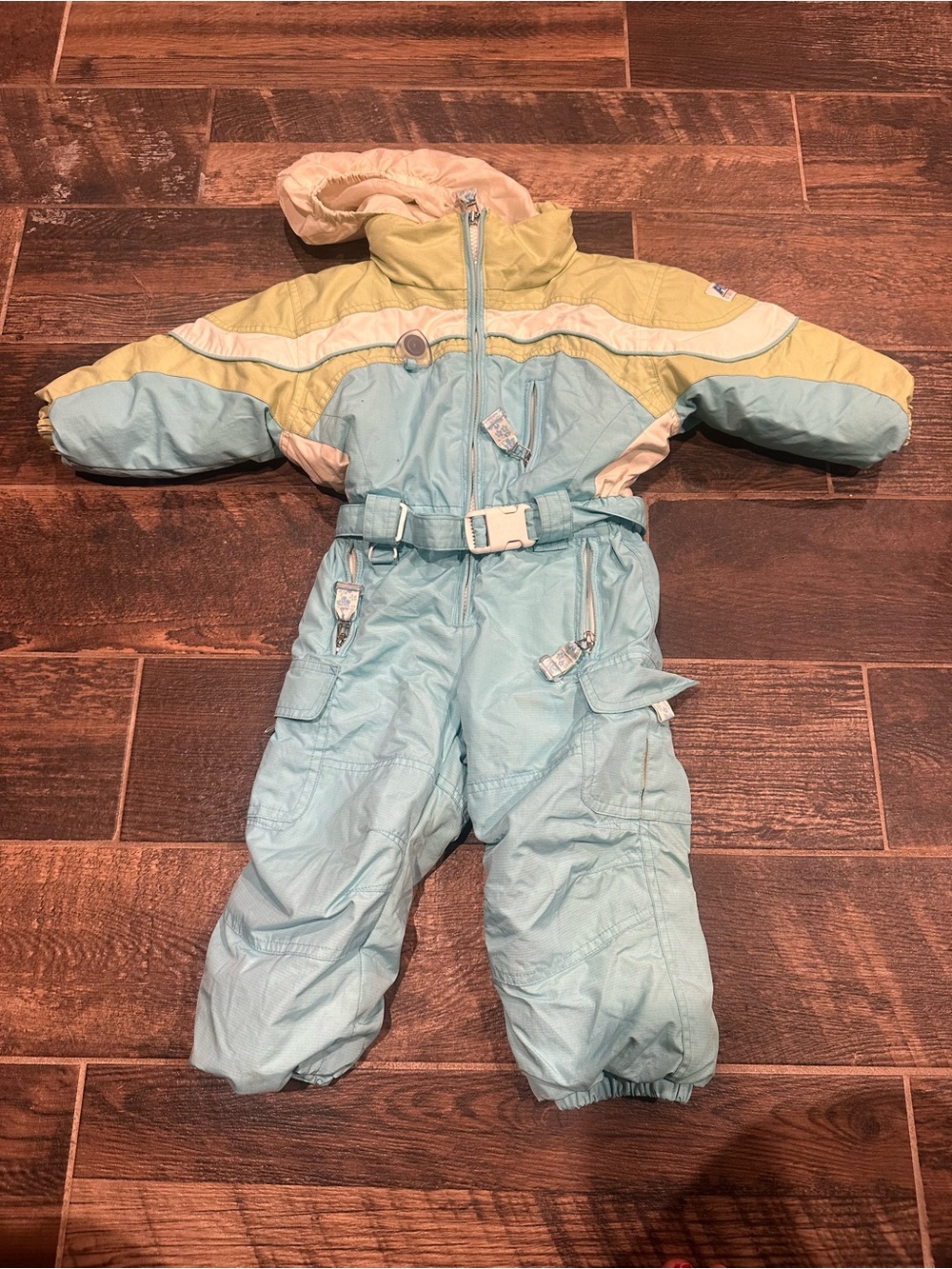 Obermeyer Kids Snow Jacket in Light Blue green 2t